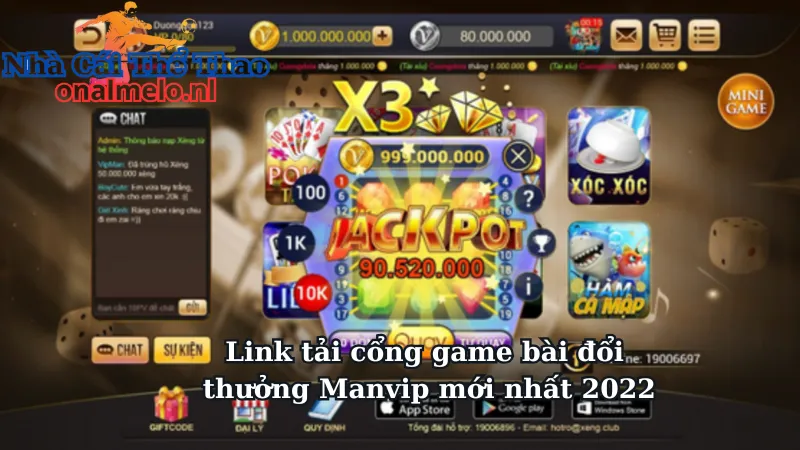 Link tải cổng game bài đổi thưởng Manvip mới nhất 2022